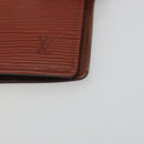 LOUIS VUITTON Epi Agenda PM Day Planner Cover Brown R20053 LV Auth bs36653-7