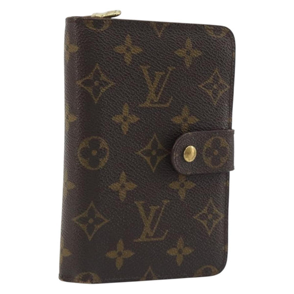 LOUIS VUITTON Monogram Porto Papie Zip Wallet M61207 LV Auth bs36654