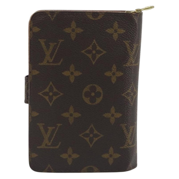 LOUIS VUITTON Monogram Porto Papie Zip Wallet M61207 LV Auth bs36654