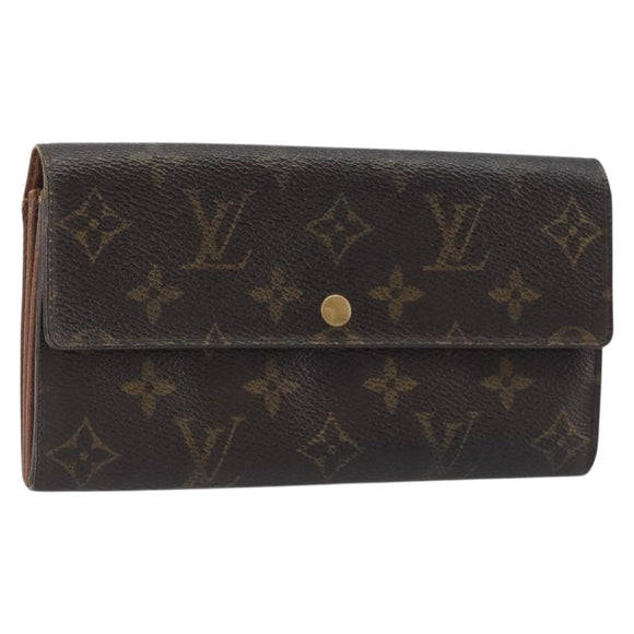 LOUIS VUITTON Monogram Portefeuille Sarah Long Wallet M61734 LV Auth bs36655