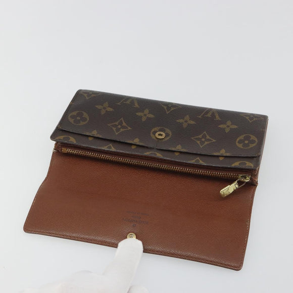 LOUIS VUITTON Monogram Portefeuille Sarah Long Wallet M61734 LV Auth bs36655