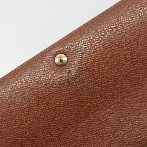 LOUIS VUITTON Monogram Portefeuille Sarah Long Wallet M61734 LV Auth bs36655