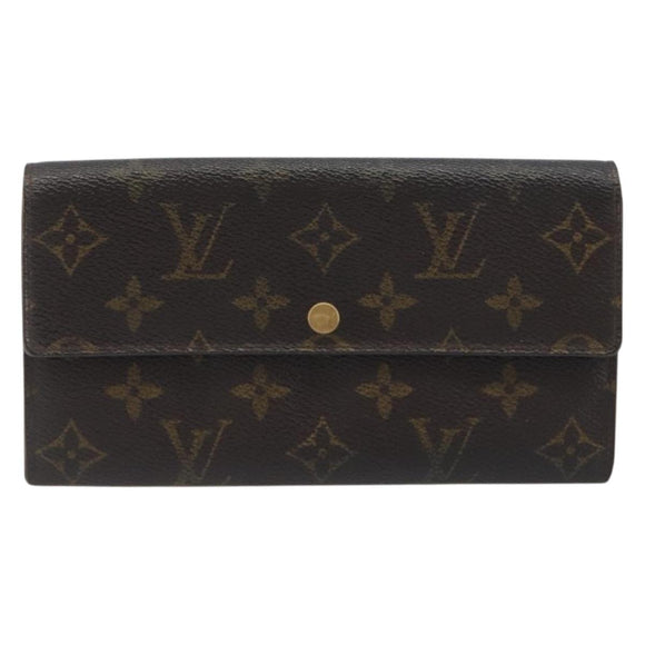 LOUIS VUITTON Monogram Portefeuille Sarah Long Wallet M61734 LV Auth bs36655