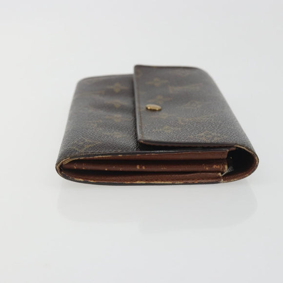 LOUIS VUITTON Monogram Portefeuille Sarah Long Wallet M61734 LV Auth bs36655