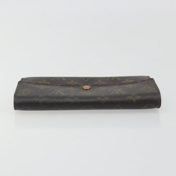 LOUIS VUITTON Monogram Portefeuille Sarah Long Wallet M61734 LV Auth bs36655