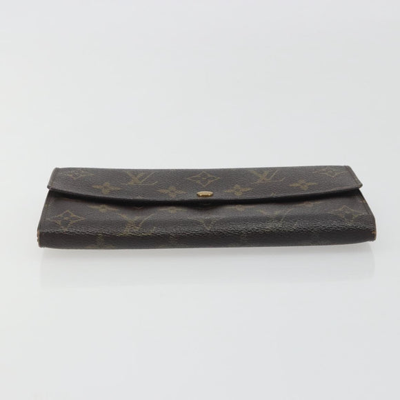 LOUIS VUITTON Monogram Portefeuille Sarah Long Wallet M61734 LV Auth bs36655