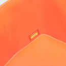 CHANEL Matelasse Vanity Hand Bag Patent leather Orange Gold CC Auth bs36656SAM-11