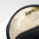 CHANEL COCO Mark Pouch Caviar Skin Black Silver CC Auth bs36657-9