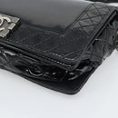 CHANEL Matelasse Boy Chanel Chain Bag Patent leather Black CC Auth bs36658A-10