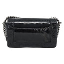 CHANEL Matelasse Boy Chanel Chain Bag Patent leather Black CC Auth bs36658A-3