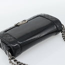 CHANEL Matelasse Boy Chanel Chain Bag Patent leather Black CC Auth bs36658A-6