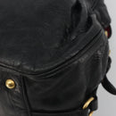 Miu Miu Hand Bag Leather Black Gold Auth bs36659V-9