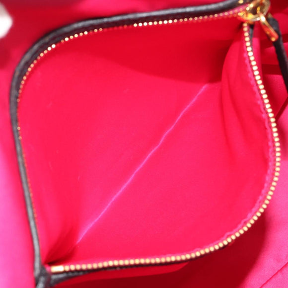 Miu Miu Hand Bag Leather Black Gold Auth bs36659V