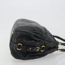Miu Miu Hand Bag Leather Black Gold Auth bs36659V-3