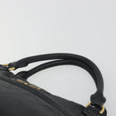 Miu Miu Hand Bag Leather Black Gold Auth bs36659V-8