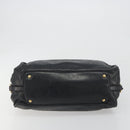 Miu Miu Hand Bag Leather Black Gold Auth bs36659V-5