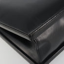 LOEWE Hand Bag Leather Black Auth bs36661-14