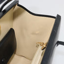 LOEWE Hand Bag Leather Black Auth bs36661-17