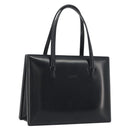 LOEWE Hand Bag Leather Black Auth bs36661-1