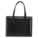 LOEWE Hand Bag Leather Black Auth bs36661-2