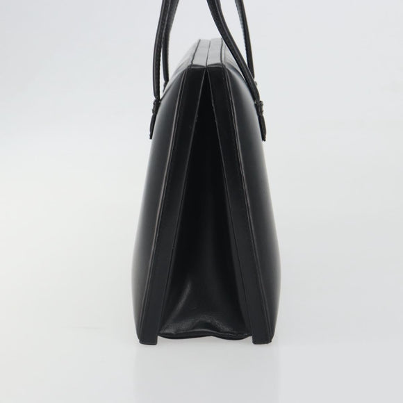 LOEWE Hand Bag Leather Black Auth bs36661