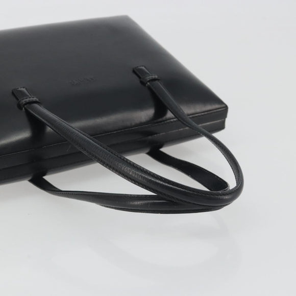 LOEWE Hand Bag Leather Black Auth bs36661