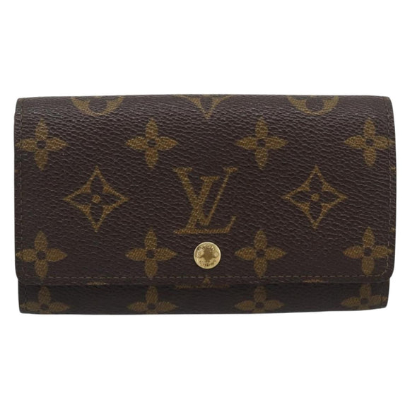 LOUIS VUITTON Monogram Porte Monnaie Zip Wallet M61735 LV Auth bs36665A
