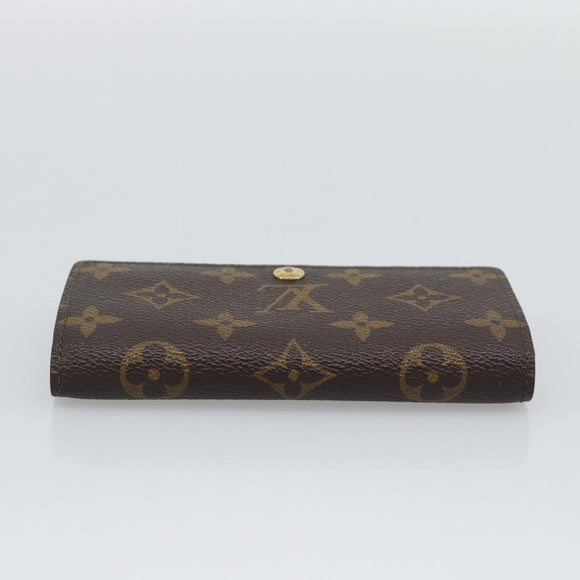 LOUIS VUITTON Monogram Porte Monnaie Zip Wallet M61735 LV Auth bs36665A