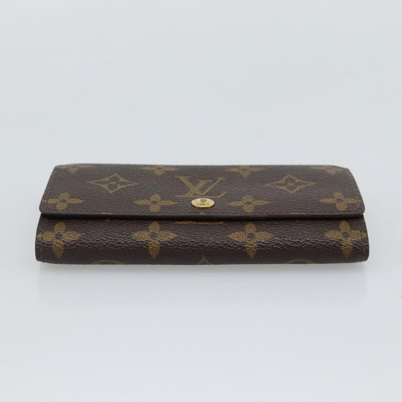 LOUIS VUITTON Monogram Porte Monnaie Zip Wallet M61735 LV Auth bs36665A
