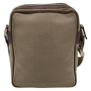 PRADA Shoulder Bag Canvas Beige Silver Auth bs36669-2