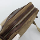 PRADA Shoulder Bag Canvas Beige Silver Auth bs36669-6