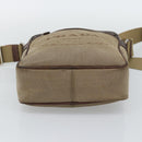 PRADA Shoulder Bag Canvas Beige Silver Auth bs36669-5