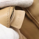 CELINE Vertical Cabas Hand Bag Leather Beige Gold Auth bs36671-12
