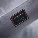 Christian Dior Hand Bag Nylon Black Silver Auth bs36673-17