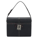 Christian Dior Hand Bag Nylon Black Silver Auth bs36673-2