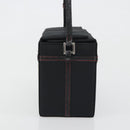 Christian Dior Hand Bag Nylon Black Silver Auth bs36673-4