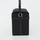 Christian Dior Hand Bag Nylon Black Silver Auth bs36673-5