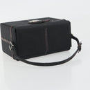 Christian Dior Hand Bag Nylon Black Silver Auth bs36673-7