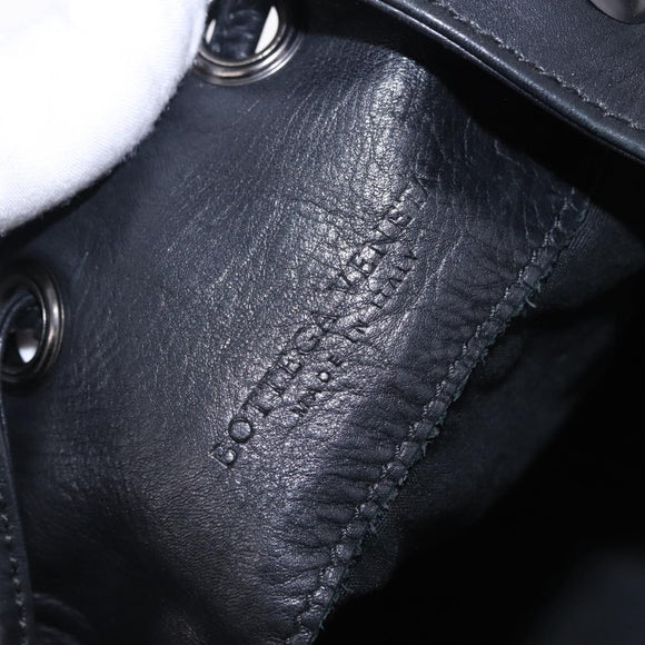 BOTTEGA VENETA INTRECCIATO Backpack Leather Black 155095 Auth bs36676A