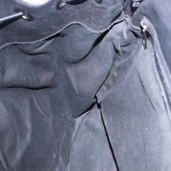 BOTTEGA VENETA INTRECCIATO Backpack Leather Black 155095 Auth bs36676A