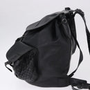 BOTTEGA VENETA INTRECCIATO Backpack Leather Black 155095 Auth bs36676A-3