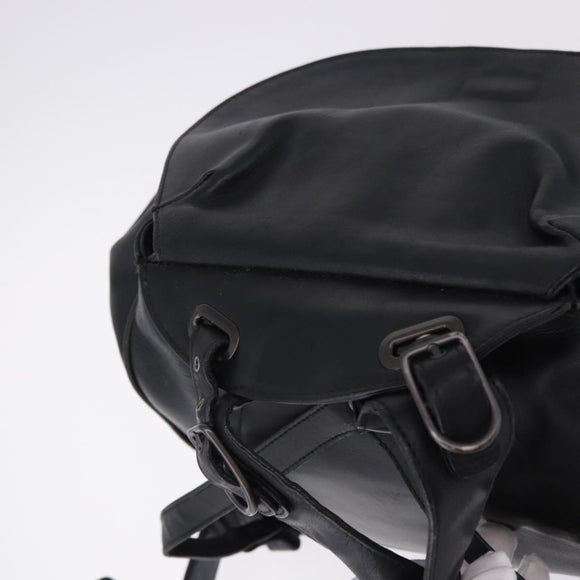 BOTTEGA VENETA INTRECCIATO Backpack Leather Black 155095 Auth bs36676A