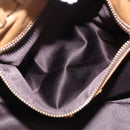 Miu Miu Vitellolux Hand Bag Leather 2way Beige Gold Auth bs36678V-24