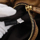 Miu Miu Vitellolux Hand Bag Leather 2way Beige Gold Auth bs36678V-11