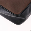 LOEWE Shoulder Bag Leather Black Gold Auth bs36681-12