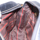 LOEWE Shoulder Bag Leather Black Gold Auth bs36681-19