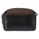 LOEWE Shoulder Bag Leather Black Gold Auth bs36681-2