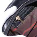 LOEWE Shoulder Bag Leather Black Gold Auth bs36681-22