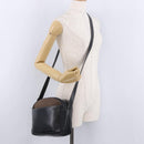 LOEWE Shoulder Bag Leather Black Gold Auth bs36681-24