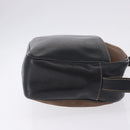 LOEWE Shoulder Bag Leather Black Gold Auth bs36681-4